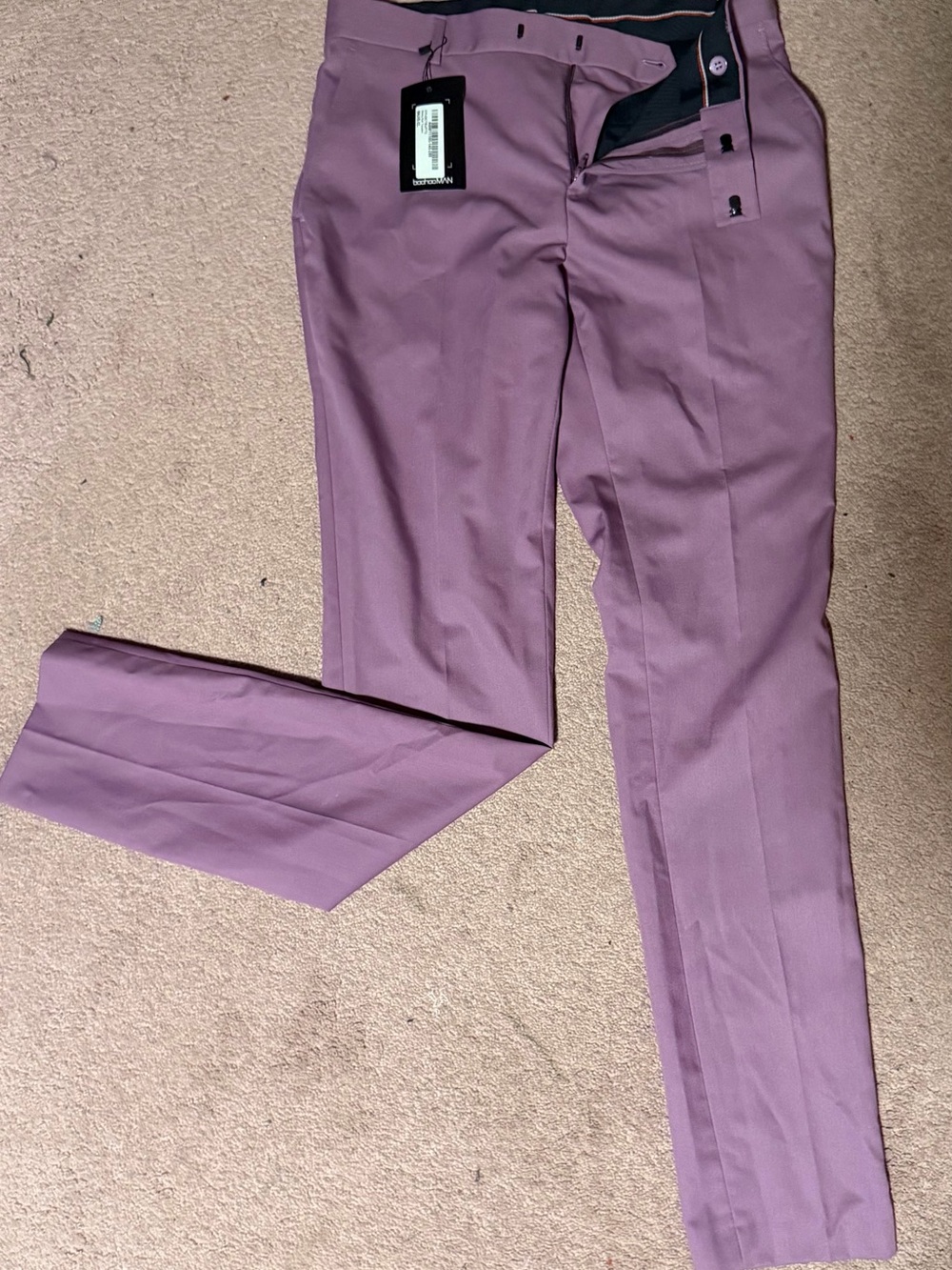 Men's Dress Pants in Mauve